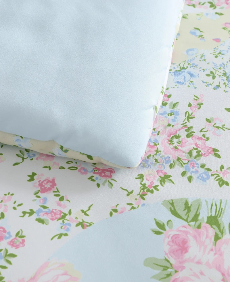 Betsey Johnson Patchwork Floral Microfiber 5-Pc. Comforter Set