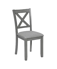 Streamdale Elegant 5-piece Wooden Dining Table Set with 4 Chairs