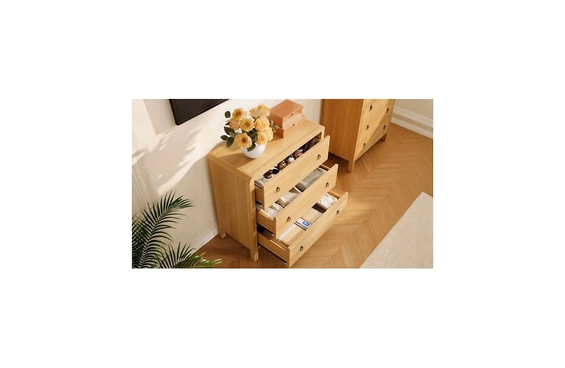 gaomon 3 Drawer Dresser for Bedroom, Chest of Drawers, Closet Dresser Storage Cabinet Organizer