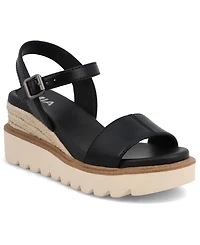 Mia Women's Ophidia Round Toe Wedge Sandals