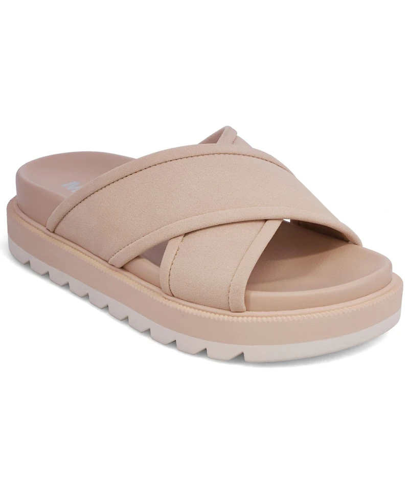 Mia Women's Teresa Crisscross Platform Slide Sandals