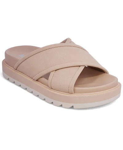 Mia Women's Teresa Crisscross Platform Slide Sandals