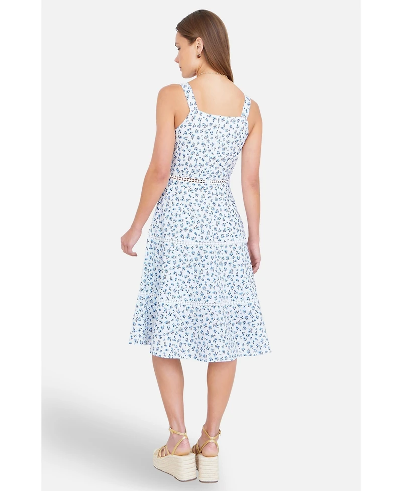 Yumi Women's Floral Midi Sun Dress