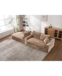 Streamdale Furniture 103" Cloud Sectional Couch with L-Shape Chaise, Modern Modular Sofa