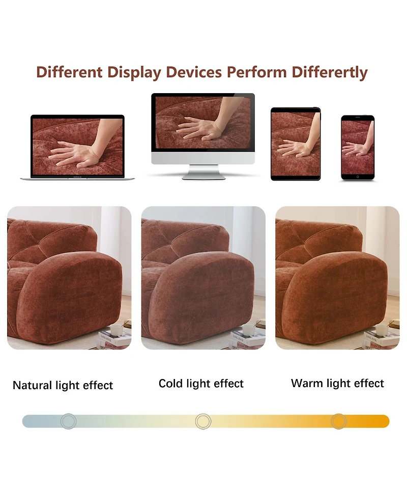 Streamdale Furniture 2-Seater Tufted Sofa, Soft Velvet, No Assembly