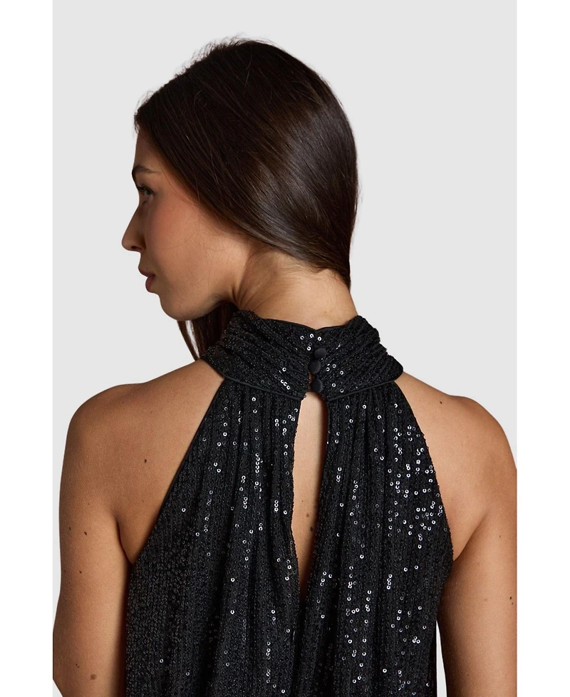 Coast Women's Halterneck Sequin Bridesmaid Maxi Dress