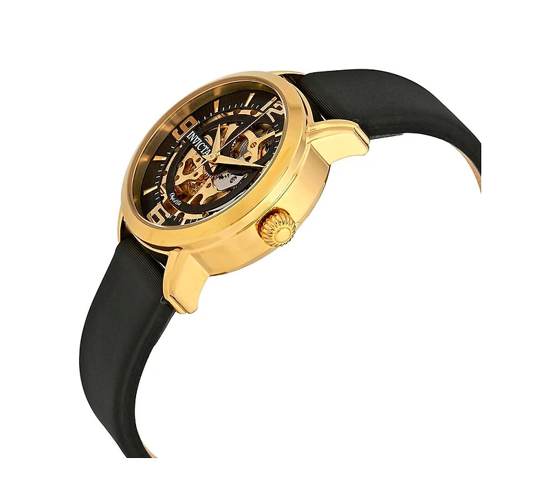 Invicta Men's 22654 Objet D Art Quartz Black Skeleton Dial Watch