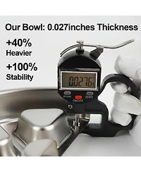 Aronkl 304 Stainless Steel Slow Feeder Dog Bowl 2.5 Cups Non-Slip Raised Design for Medium Large Dogs