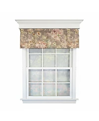 Rlf Home 100% Cotton High Quality Monte Cristo Tailored Window Valance with 1.5" Rod Pocket 50" W X 12" L Gray