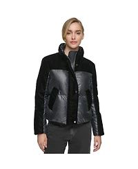 Women's Vega Mixed Media Short Down Coat
