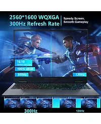 Thunderobot Radiant 16 Gaming Laptop 16" Qhd+ 2.5K 300Hz Display Intel i7-14650HX Nvidia Rtx 5060 32GB DDR5 2TB Ssd Windows 11 Home