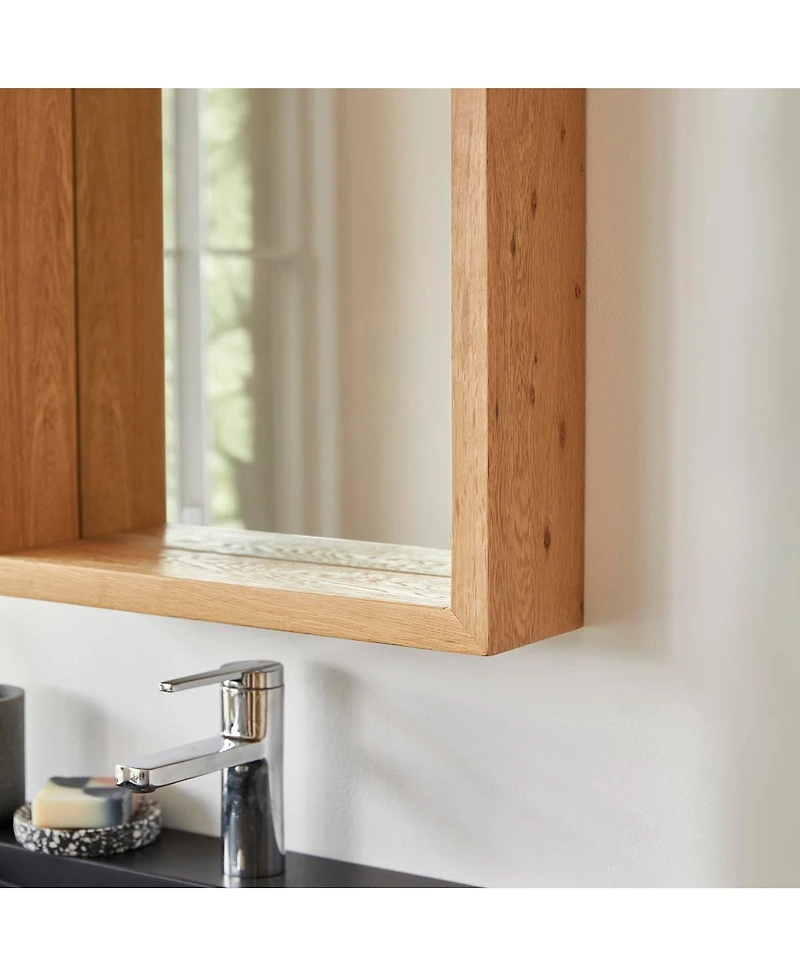 Tikamoon Easy Oak Wood Mirror
