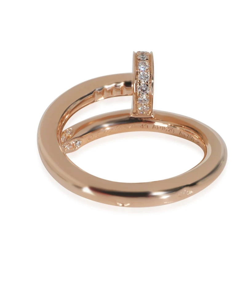 Pre-Owned Cartier Juste Un Clou Ring, Diamonds (Rose Gold)