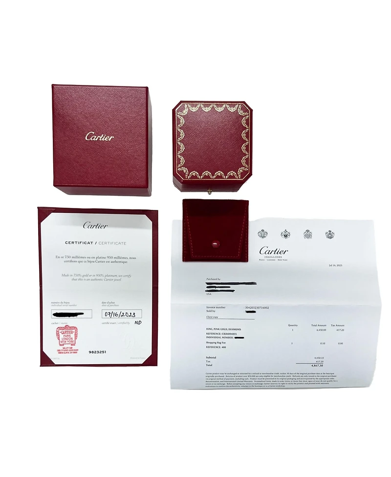 Pre-Owned Cartier Rose Gold Diamond Juste Un Clou Ring