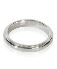 Pre-Owned Tiffany & Co Platinum Tiffany Together 4mm Milgrain Band