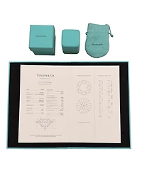 Pre-Owned Tiffany & Co 0.88 ct Round Brilliant Diamond Engagement Ring