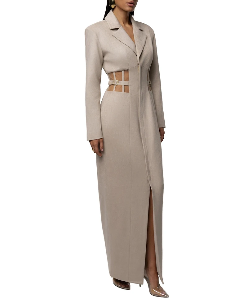 Jluxlabel Women's Toffee Haze Suede Dress