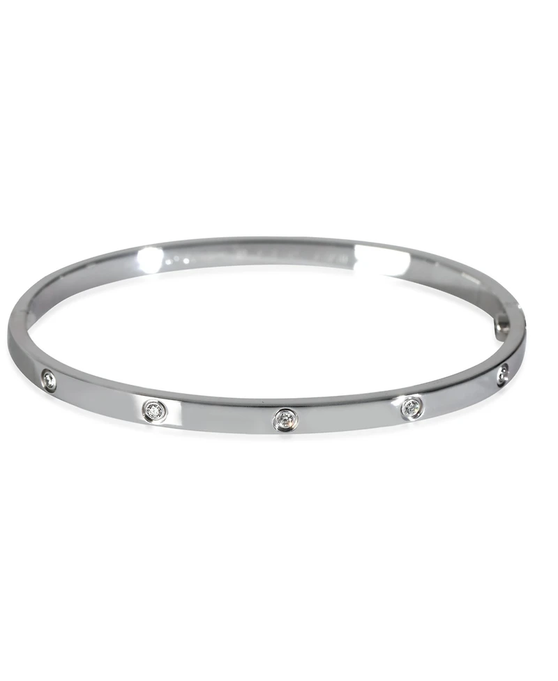 Pre-Owned Cartier White Gold Diamond Small Model Love Bracelet