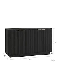 Streamdale Modern Buffet Cabinet with Storage, Fluted Sideboard, Credenza, Console Table