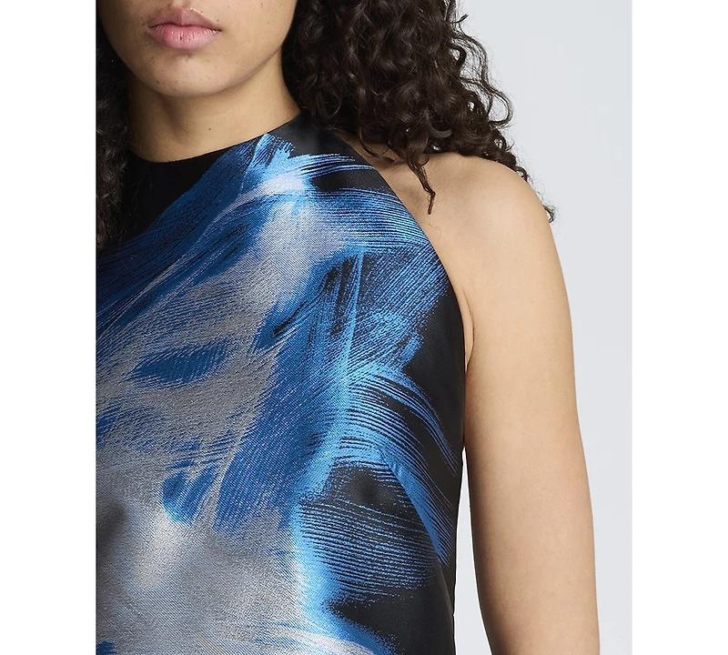 Kenneth Cole Women's Sleeveless Halter Neck Short Dress