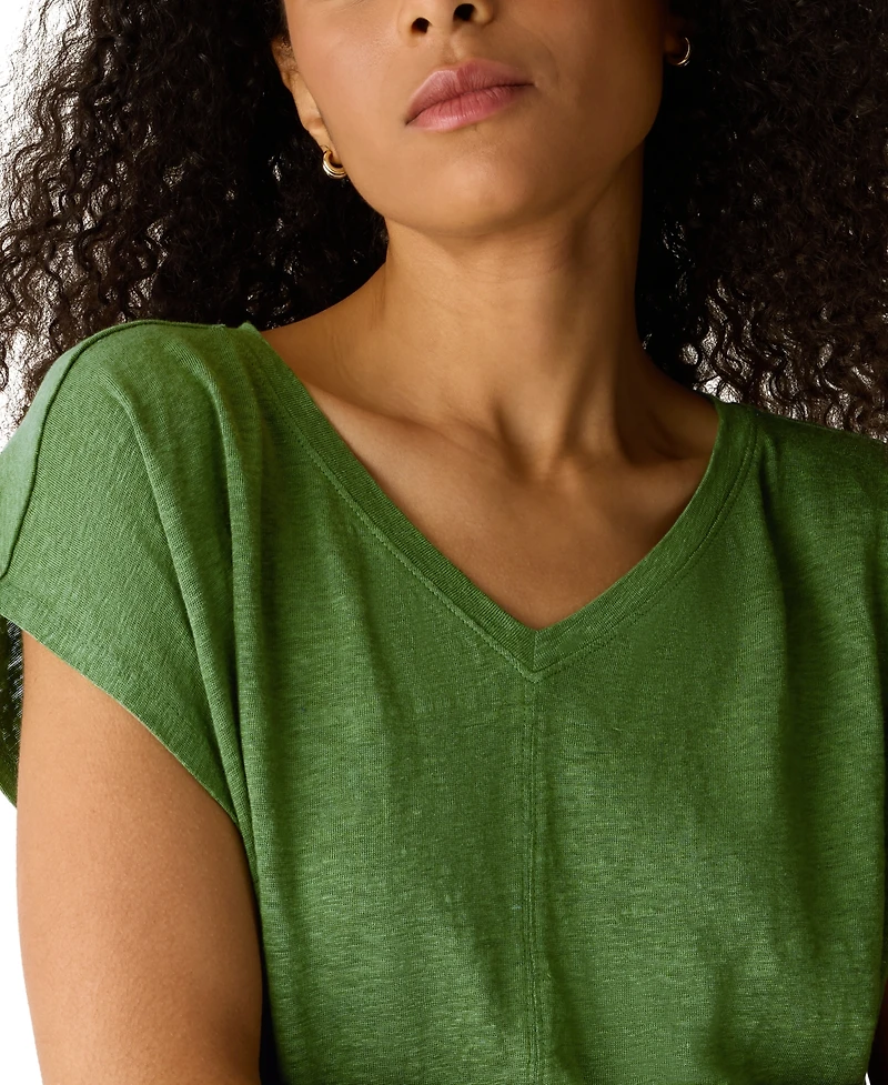 Eileen Fisher Women's Jersey V-Neck Square T-Shirt