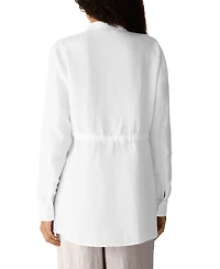 Eileen Fisher Women's Band Collar Long Shirt