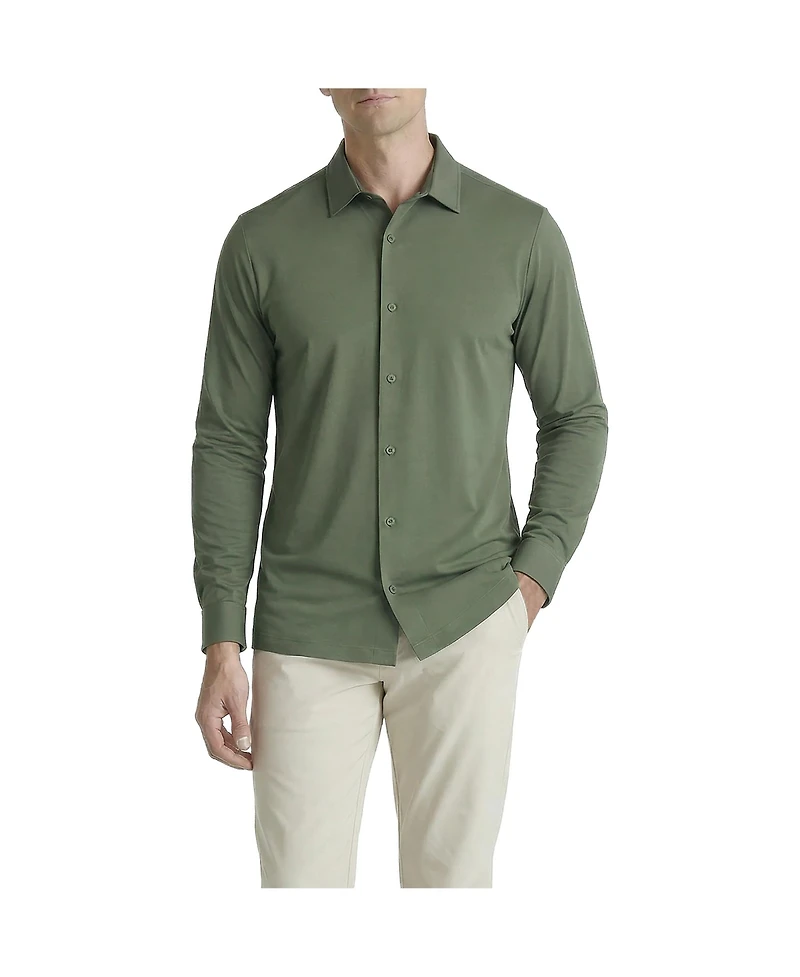Level 7 Men's Office-Leisure Collection Cool Tech Seamless Long Sleeve Shirt