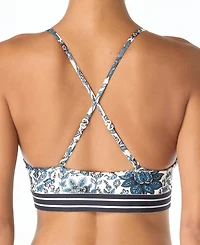 Michael Kors Women's V-Neck Cross Back Bikini Top