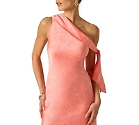 Woven Jacquard Midi Dress