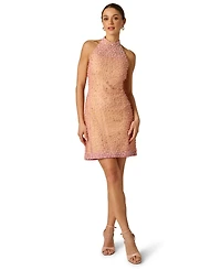 Adrianna Women's Embellished Halter Neck Swing Dress