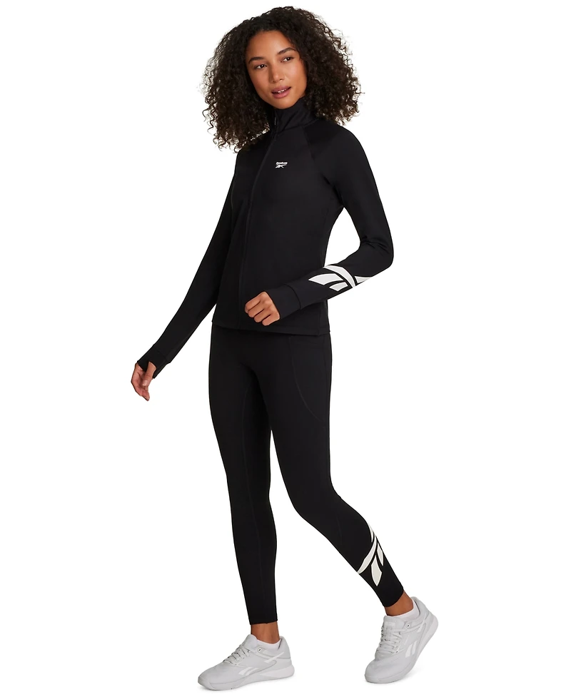 Reebok Women's Long-Sleeve Slim-Fit Zipper Jacket