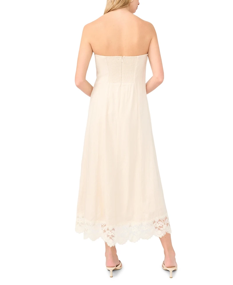 1.state Women's Strapless Midi Dress