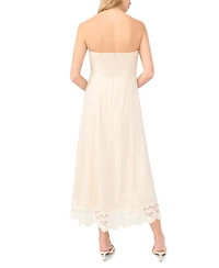 1.state Women's Strapless Midi Dress