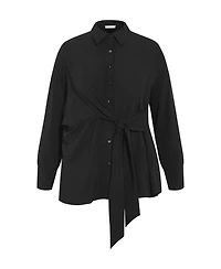 City Chic Women's Telia Side Tie Shirt