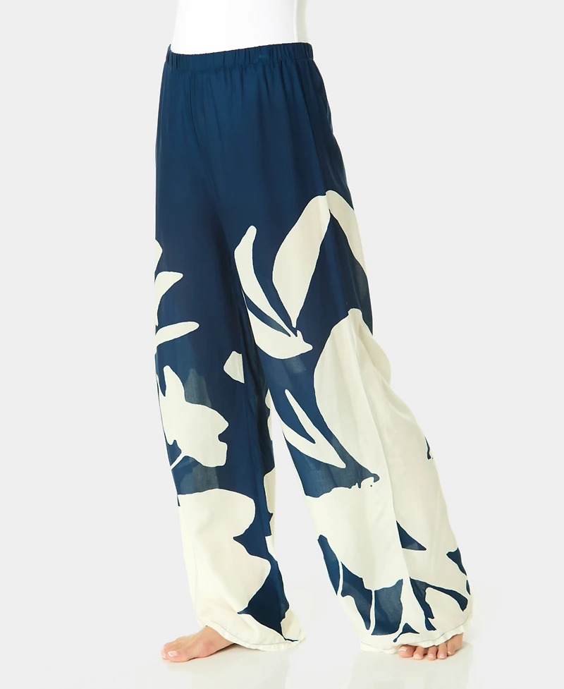 CeCe Women's Cabana Pull-On Cover-Up Pants