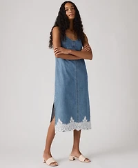 Levi's Women's 90s Denim Sleeveless V-Neck Slip Dress