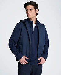 Kenneth Cole Men's Front Zip Hooded Jacket