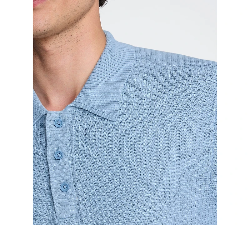 Kenneth Cole Men's Short-Sleeve Polo Sweater