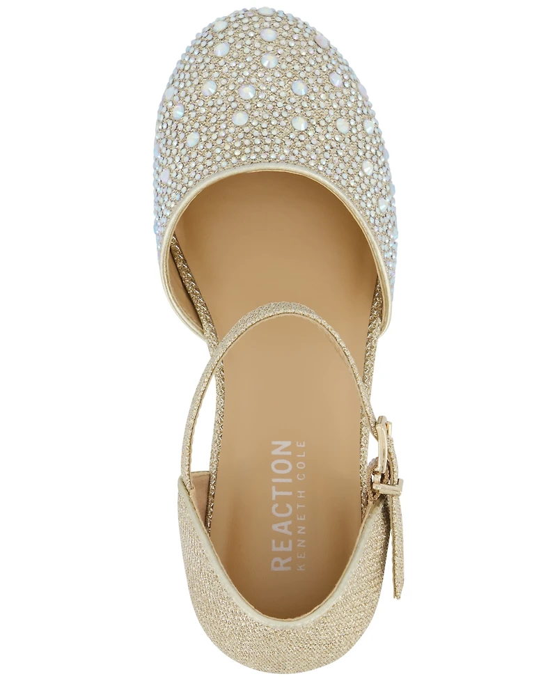 Kenneth Cole Reaction Girls' 1-13 Crystal-Embellished Ankle-Strap Wedge Shoes