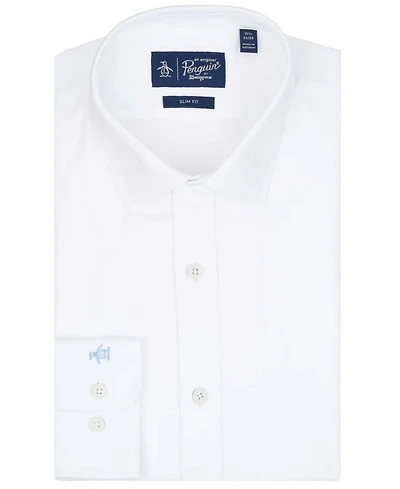 Penguin Men's Slim-Fit Collared Oxford Dress Shirt