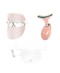 Pursonic 7-in-1 Led Light Therapy Face Mask, Sculpting Wand, and Neckplate