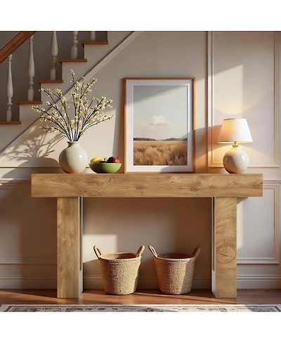 Streamdale Furniture Farmhouse Entryway Console Table with Storage