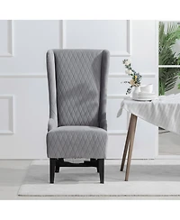 Streamdale Furniture Velvet High-Back Accent Chair