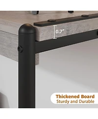 gaomon 40" 2-Tier Console Table with Storage Shelf