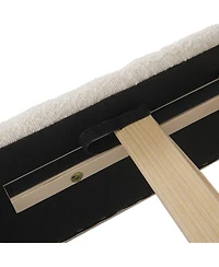 Streamdale Furniture King Boucle Platform Bed with Curved Headboard