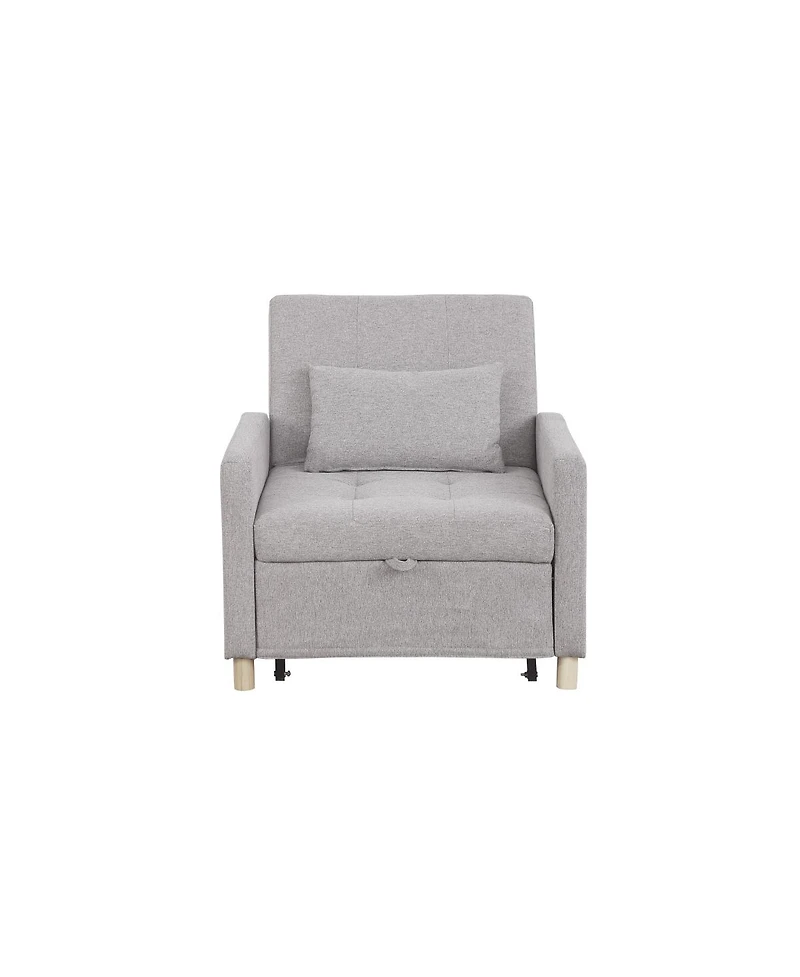 Streamdale Furniture Convertible Sleeper Sofa Chair Bed with Pillow, Adjustable Multi-Functional Sleeper Chair