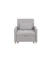 Streamdale Furniture Convertible Sleeper Sofa Chair Bed with Pillow, Adjustable Multi-Functional Sleeper Chair