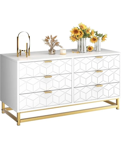 gaomon 6 Drawer Dresser Handles for Bedroom and Hallway