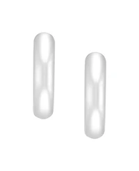 Macy's Reversible Hoop Earrings in 14k Yellow Gold-Plated Sterling Silver