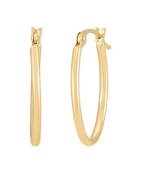 Macy's 2-Pc. Oval Hoop Earrings Set in 10k Yellow Gold